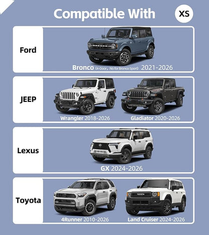Car Umbrella Windshield Sun Shade, Foldable UV Blocking (XS-55×24") | 5-Layer Umbrella Sunshade for Car Windshield, Sun Visor for Jeep Wrangler/Gladiator, 4Runner/Land Cruiser - Image 2