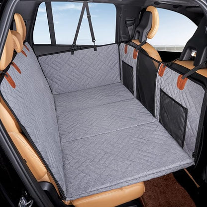 Hard Bottom Dog Car Seat Cover for Back Seat,Seat Extender for Dogs | Strong Support,More Rest Space,Waterproof, Scratch Resistant,Car Seat Protector,Dog Hammock for Car/SUV/Small Truck - Image 8