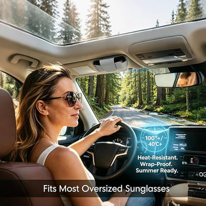 Sunglass Holder for Car Visor Glasses Case Non-Slip Clip Universal for Sunglasses Eyeglasses Car Interior Accessory - Image 2