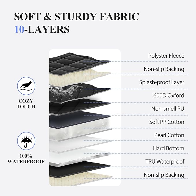 Hard Bottom Dog Truck Seat Cover for Crew Cab Trucks with Blanket | Pet Hammock for F150, RAM1500, Sierra, Tundra, Silverado, Soft Bed, Extender Space, Sturdy, Hold 420lb, Waterproof, Easy Care - Image 3