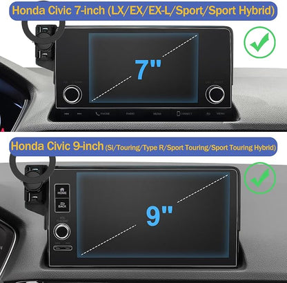 Magnetic Phone Holder for Honda Civic 2026 2025 2024 2023 2022 [11th Gen 7/9-inch Screen] Car Phone Mount for Civic Hatchback Sedan Touchscreen, Compatible with MagSafe - Image 3