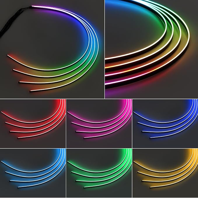 Dreamcolor Acrylic Interior Car LED Strip Light 43-inch, which fit for dreamcolor Main Controller Connects and sub-Controller kit (not Including), Not Applicable dreamcolor 1 Lights - Image 2
