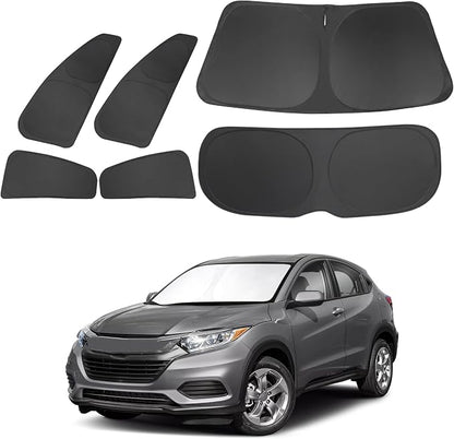 TINGLU Window Shades for Honda HR-V 2016-2022 Accessories Car Side Full Windows Rear Triangular Windshield Sun Shade Sun UV Rays & Privacy Protection for Camping 6PCS by TINGLU