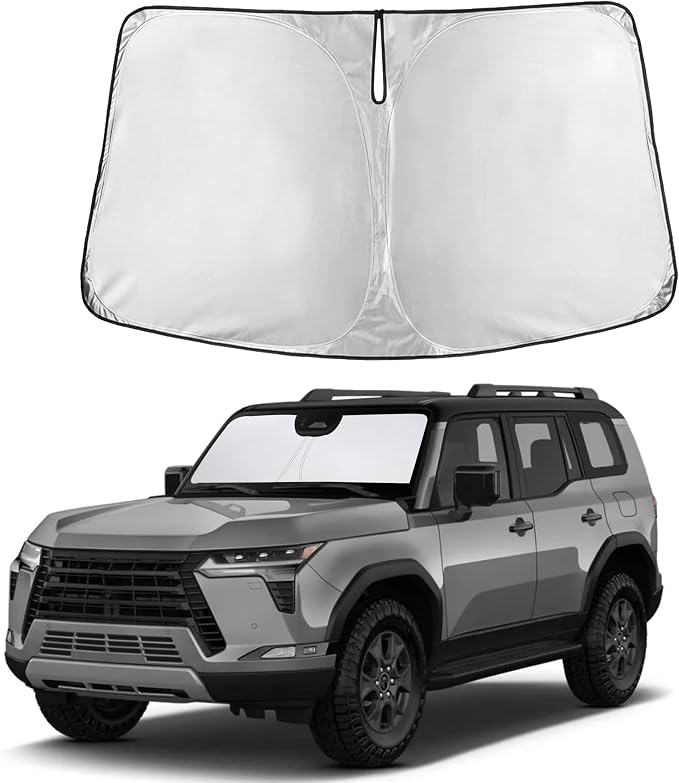 Autovir Windshield Sun Shade Fit for 2024 2025 Lexus Gx550 | Sunshade, Front Car Window Shades Sun Visor, Blocks UV Rays & Heat, Car Accessories by Autovir