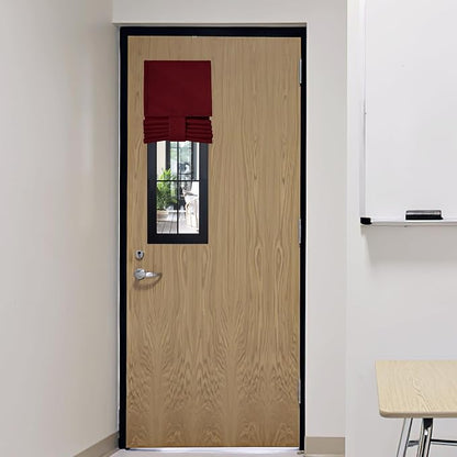 RYB HOME Classroom Door Window Cover, Blackout Door Curtain No Drill | Emergency Lockdown Shade for School Door Window, Room Darkening Block Views, Office Door Curtain, W8 x L36, 1 Panel by RYBHOME
