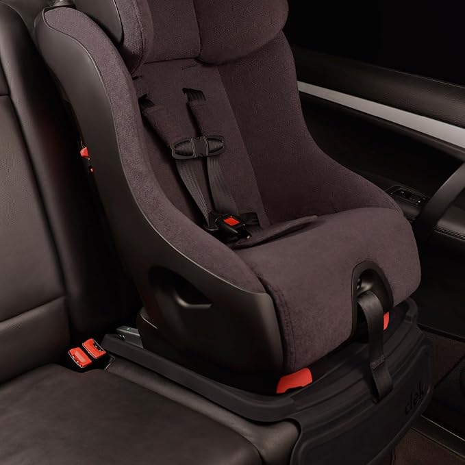 Clek Mat-Thingy Car Seat Protector Featuring LATCH-Compatible Design with Anti-Spill and Compression Damage Protection, Black - Image 5