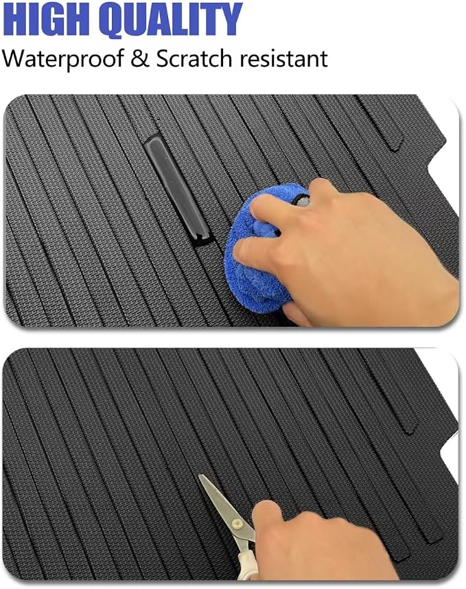 Cargo Liners Backrest Mat Compatible with Subaru Outback Accessories 2026 with Hook&Loop Rear Trunk Mat Rear Seat Back Cover Protector All Weather Anti-Slip Split Dog Liner - Image 5