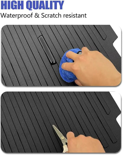 Cargo Liners Backrest Mat Compatible with Subaru Outback Accessories 2026 with Hook&Loop Rear Trunk Mat Rear Seat Back Cover Protector All Weather Anti-Slip Split Dog Liner - Image 5