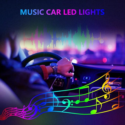 Car Led Strip Lights, 5 in 1 Interior Car Light, Ambient Led Lighting Kit with RGB 16 Million Colors&236 inches Fiber Optic, Neon Light Accessories for Car, Bluetooth APP and Remote Control - Image 6