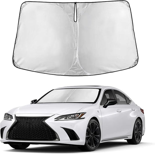 Autovir Windshield Sun Shade Fit for 2019-2023 2024 2025 Lexus ES | Sunshade, Front Car Window Shades Sun Visor, Blocks UV Rays & Heat, Car Accessories by Autovir