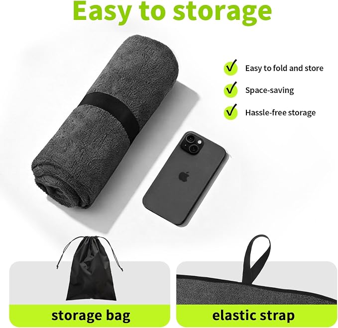 Leader Accessories Waterproof Towel Car Seat Cover, Front Bucket Seat, Grey | Universal Non-Slip, Fits Car Truck SUV, Machine Washable, For Dog & Kid, Pets, Yoga, Gym, Beach, Swimming, Outdoor Sports - Image 5