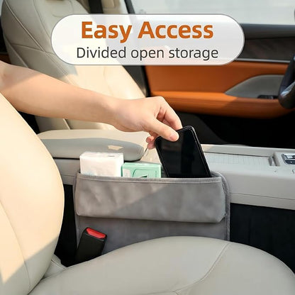 Three in one Storage for car Laptop Desk, iPad Portable Laptop Tray, Home Office and Sofa, Wooden Tray, car seat Gap Filler 15.4x11.4-inch Filling seat and Console Storage. - Image 6
