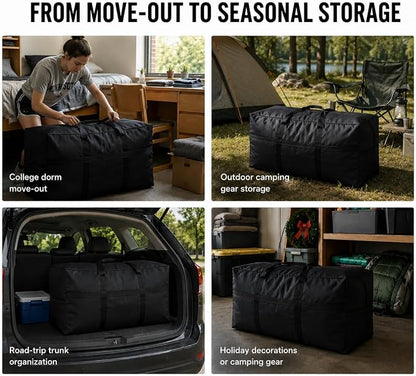 YiKitHom Extra Large Canvas Storage Duffle Bag for Travel, Oversized Giant Big Traveling Duffle Bag - Image 7