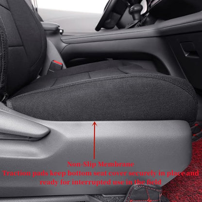 Sienna Car Seat Covers Custom Fit for 2011-2020 Toyota Sienna XLE,Limited,Limited Premium,7-Seater,2nd Row Captain Seats w/Foot Rest,Full Coverage Polyester Seat Protector (Full Set,Black) - Image 5
