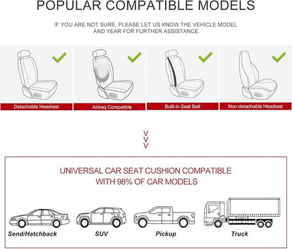 BOPUOVRE Car Seat Cover for Luxury & Comfort PU Leather | Anti Slip Full Wrap Protection Storage Pocket Bottom Cushion Universal Fit 95% Vehicles Dull Red 1 Piece - Image 7