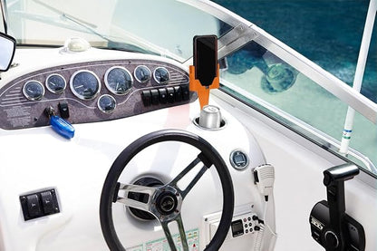 Cup Holder Phone Holder Mount for Car - Universal Adjustable Expander Cradle Hands-Free Driving - Compatible with All Smartphones iPhone Samsung Google Android Orange - Image 7