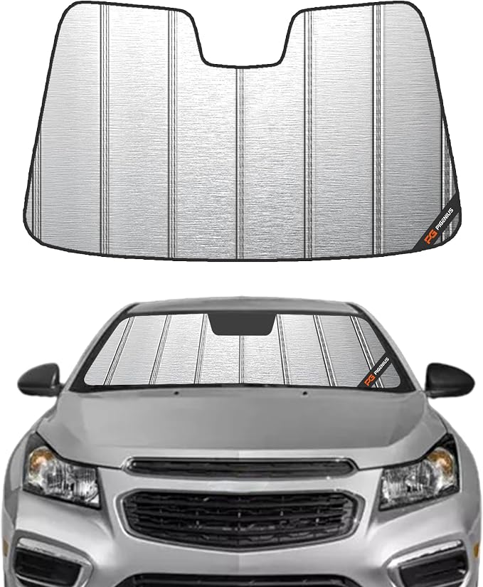 Pigenius Windshield Sunshade for Chevy Cruze 2011-2015/2016 Limited (Gen 1 Only), Metallic Silver Finish by Pigenius