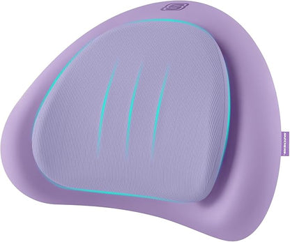 Skechers Lumbar Pillow Premium Memory Foam, Double-Layer-Office Chair Cushion for Tailbone Pain Relief,Butt Pillow for Office Chair,Car seat Cushion,Long Sitting Office Workers,and Car Drivers,Purple by Unknown