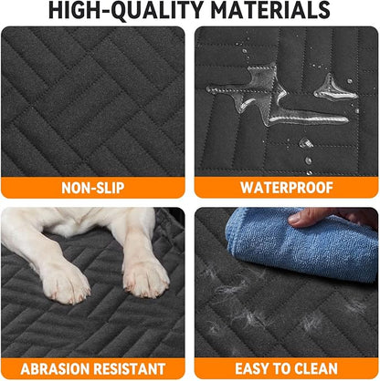 Hard Bottom Dog Car Seat Cover for Full-Size Trucks,Back Seat Extender | Strong Support,More Rest Space,Waterproof, Scratch Resistant,Car Seat Protector,Dog Hammock for Full-Size Truck - Image 5