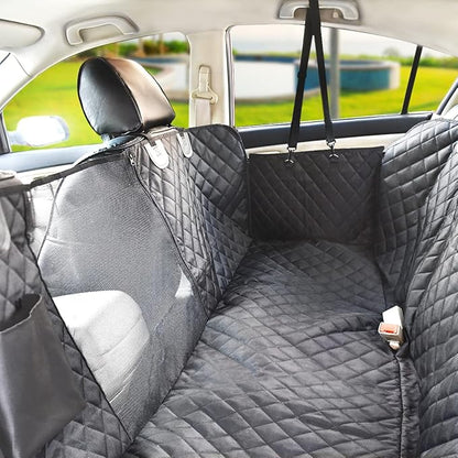 Vailge Dog Car Seat Cover for Back Seat, 100% Waterproof Back Seat Pet Cover for Dogs with Mesh Window, Scratch Prevent Antinslip Dog Hammock for Car - Image 7