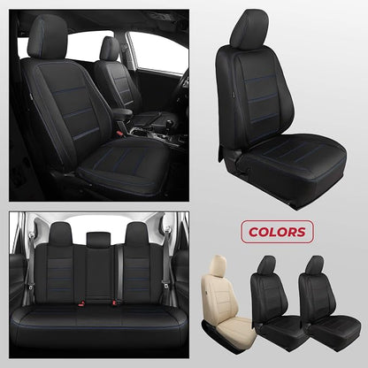 FREESOO Custom Leather Seat Covers for Toyota Corolla L LE Series 2014-2019 | Sedan, Full Set, Waterproof, Airbag Compatible, Scratch-resistant, Anti-slip, Protector Cushion, Durable Material, Easy-clean - Image 7