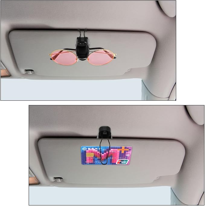 Tallew 6 Pack Sunglass Holder for Car Visor Clip Car Sunglasses Holder Clips Ticket Card Clip Visor Accessories - Image 6