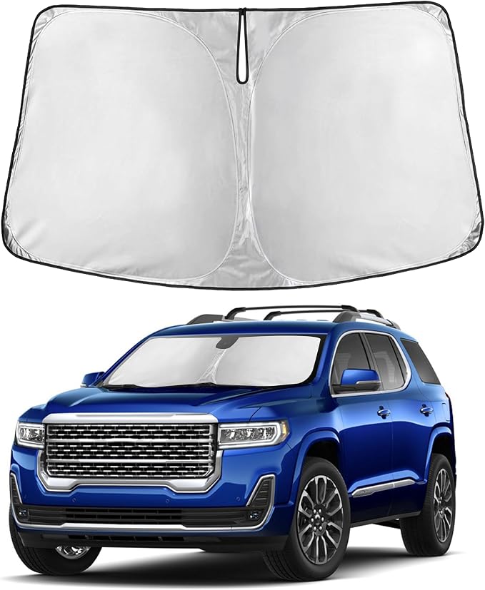 Autovir Windshield Sun Shade Fit for 2017-2021 2022 2023 GMC Acadia | Sunshade, Front Car Window Shades Sun Visor, Blocks UV Rays & Heat, Car Accessories by Autovir