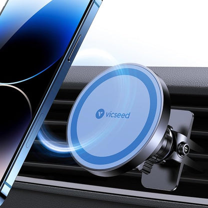 VICSEED for MagSafe Car Mount [Upgraded Strongest Magnet Power] Magnetic Phone Holder for Car Vent 360 Adjustable Magnetic Car Phone Holder Mount for iPhone 17 Air Pro Max 15 14 13 12 Plus Mini, Blue by VICSEED