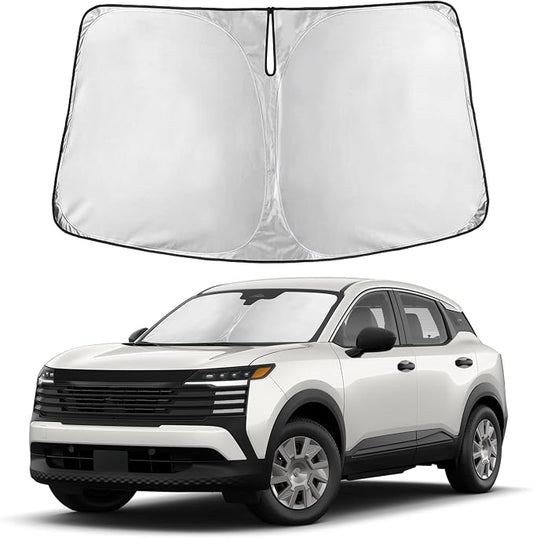 Autovir Windshield Sun Shade Fit for 2025 2026 Nissan Kicks | Sunshade, Front Car Window Shades Sun Visor, Blocks UV Rays & Heat, Car Accessories by Autovir