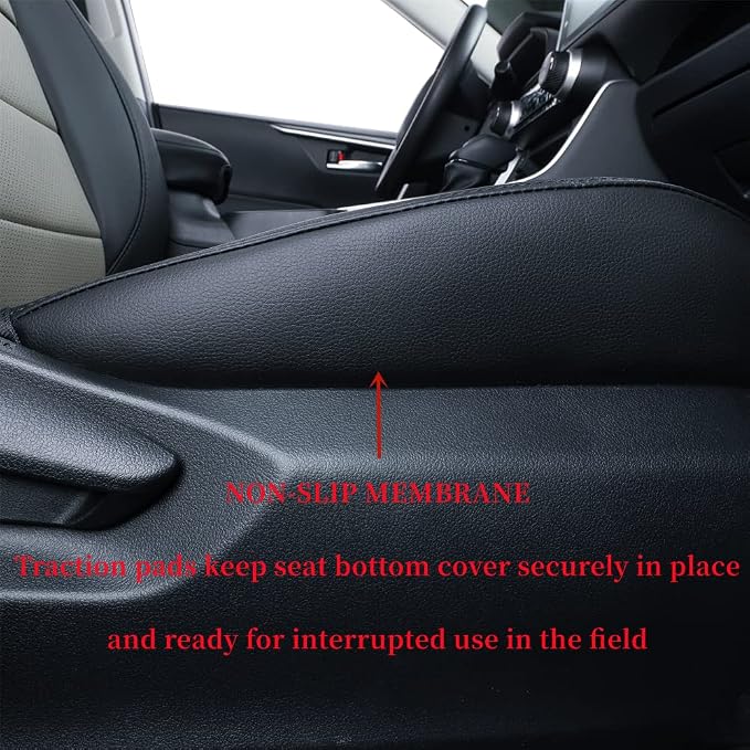 coverdream Customized Car Seat Covers Fit for 2020 2021 2022 Toyota Corolla Hybrid LE &2023-2025 Corolla Hybrid XLE,Fully Covered,Airbag Compatible Leather Seat Protector(Full Set,Black/Gray) - Image 2