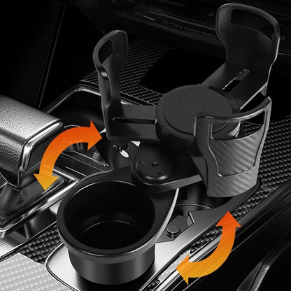Cup Holder Expander for car, 2 in 1 Multifunctional Car Cup Holder Extender Adapter,with Adjustable Base,Compatible with Hydro Flask, Yeti, Nalgene, 32/40 oz Large Bottles Drinks Mugs - Image 2