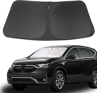 Front Windshield Sun Shade Foldable Car Front Window Sun Shade Windshield Shade Custom Fit for 2017-2022 Honda CRV Block UV Rays Car Accessories Heat Keep Cooler by FannycCargoCover