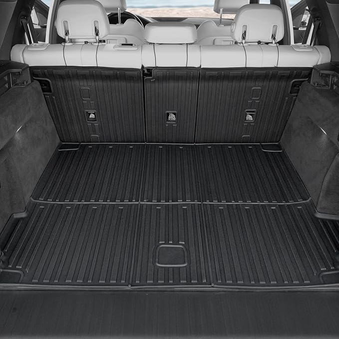 Floor Mats for 2019-2026 BMW X5 5-Seats Accessories | Full-Coverage Mats Set with Integrated Cargo Liner & Backrest Mat, Odorless & Durable, All-Weather Protection, 3D Laser Fit - Image 4