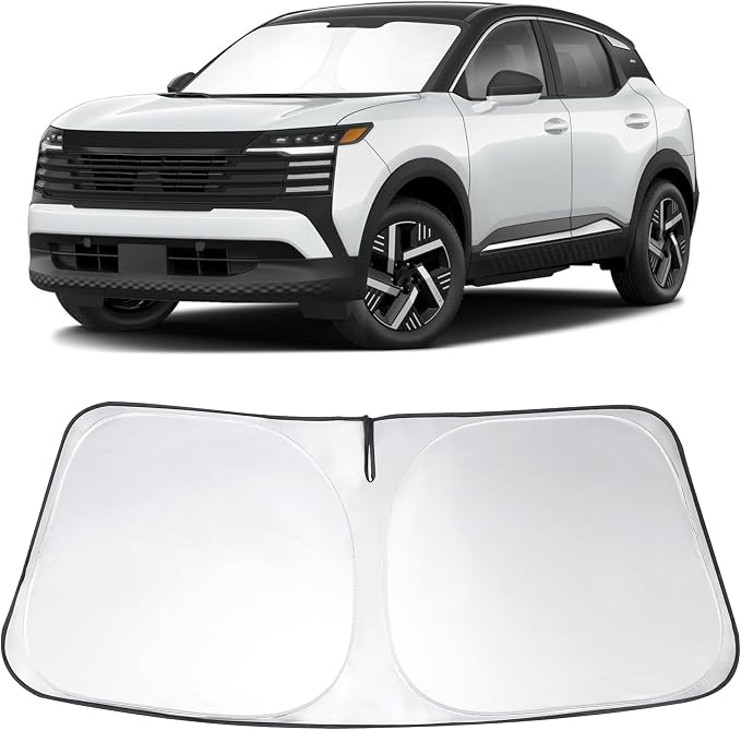 Windshield Sun Shade Sunshade for 2025 2026 Ni ssan Kicks | Full covered for windshield, Foldable & Durable, Block UV Rays, Reduce Heat, Easy to install, Keeps Car Cooler by LHFLIVE