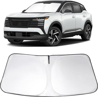Windshield Sun Shade Sunshade for 2025 2026 Ni ssan Kicks | Full covered for windshield, Foldable & Durable, Block UV Rays, Reduce Heat, Easy to install, Keeps Car Cooler by LHFLIVE
