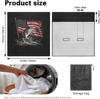 American Flag Bass Fish Print Rear Bench Towel Seat Covers, 250th Anniversary Dog Car Seat Cover for Back Seat, Waterproof Universal Fit Interior Protector for Auto, Van, SUV - Image 7