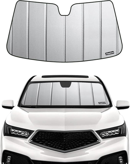 Pigenius Windshield Sunshade for Acura MDX 2022-2026, Premium Grey Leather Finish by Pigenius