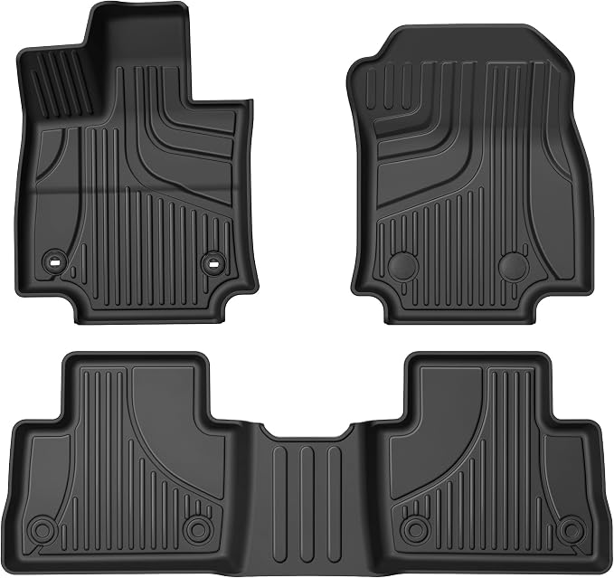 AOMSAZTO Floor Mats for Toyota RAV4 2019-2025 (Not for Hybrid or 2026) | Custom Fit All-weather Protection Easy to Clean Waterproof Odorless Heavy Duty Black by AOMSAZTO