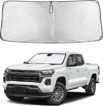 Autovir Windshield Sun Shade Fit for 2023-2024 2025 2026 Chevrolet Colorado | Sunshade, Front Car Window Shades Sun Visor, Blocks UV Rays & Heat, Car Accessories by Autovir