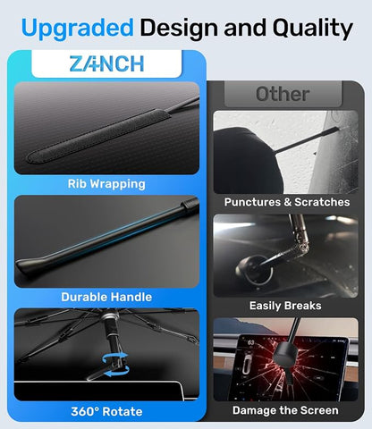 Zanch Upgrade Windshield Sun Shade, Custom Fit for Mazda CX-5 2017-2025 [Titanium-Silver Reflective Coating] Blocks 99% UV & Heat, Sunshade Umbrella for Mazda CX-5 2017 2018 ... 2024 2025 - Image 6