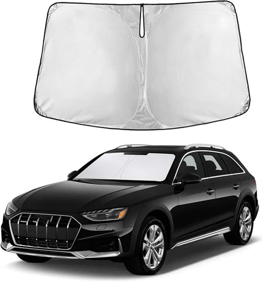 Autovir Windshield Sun Shade Fit for 2017-2023 2024 2025 Audi A4 | Sunshade, Front Car Window Shades Sun Visor, Blocks UV Rays & Heat, Car Accessories by Autovir