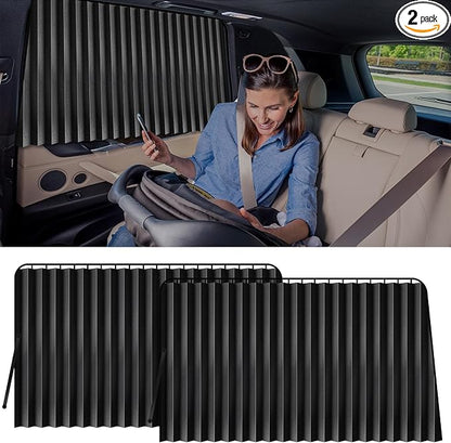 XCBYT Magnetic Car Curtains for Windows, 100% UV Blackout Privacy Shades | Blocks the sun to provide complete privacy. Ideal for car camping, breastfeeding, taking naps during lunch breaks by XCBYT