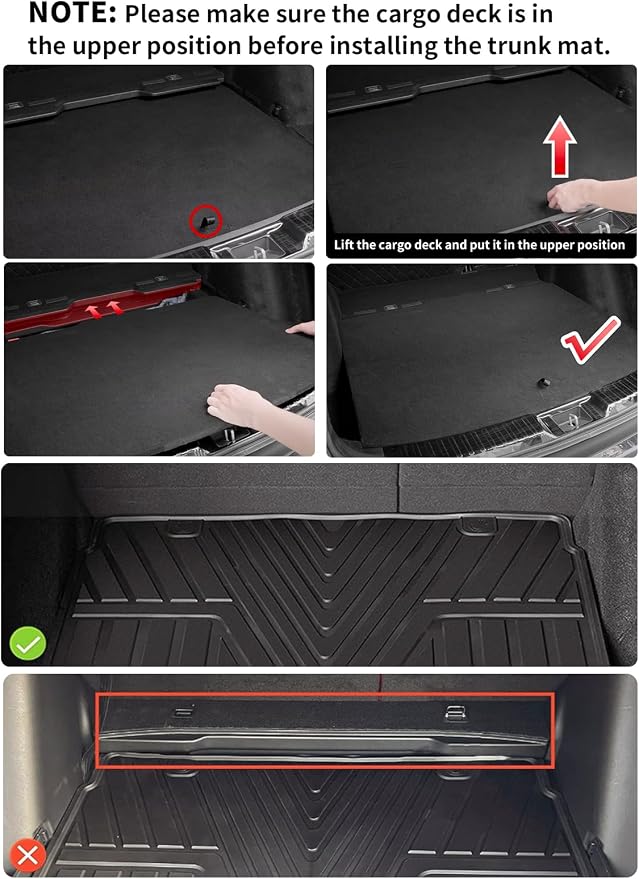 LASFIT Floor Mats for Honda CR-V 2023-2026 (Gasoline & Hybrid & e:FCEV) | All Weather Custom Fit Anti-Slip TPE Floor Liners 1st & 2nd Row & Cargo Liner (Upper Position), Full Set - Image 4