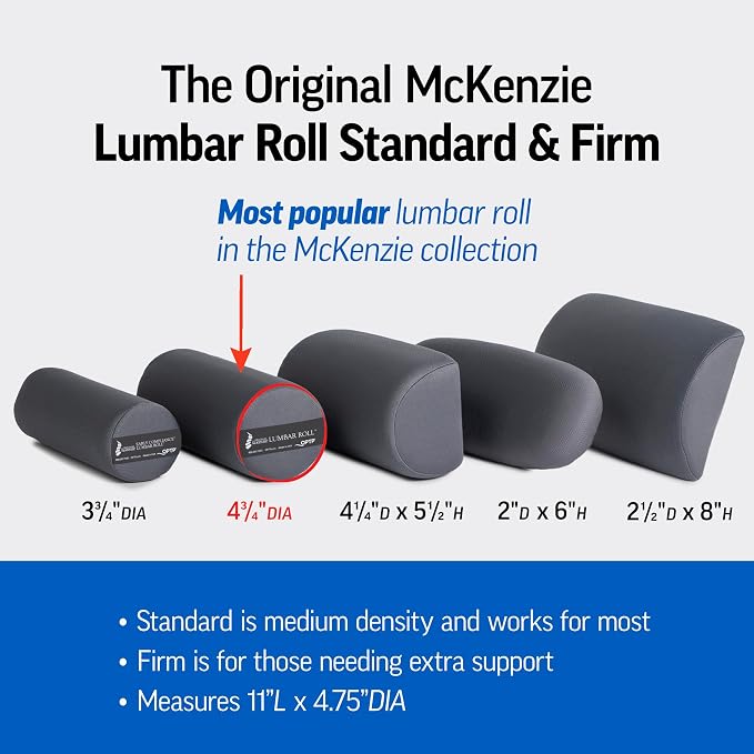 OPTP The Original McKenzie Lumbar Roll – Firm Density Low Back Support | USA-made, lumbar support for office chair & car seat back support, the preferred lumbar pillow by physical therapists - Image 5