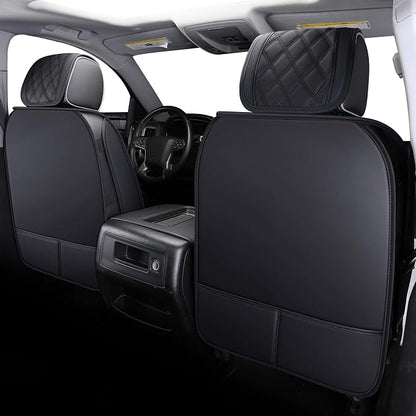 Seat Covers Chevy Chevrolet Silverado GMC Sierra 2007-2026 1500 2500HD | Aierxuan 3500HD Truck Pickup Waterproof Leather Protectors Custom Fit Trail Boss Z71 Crew Double Extended Cab Full Set Black - Image 2