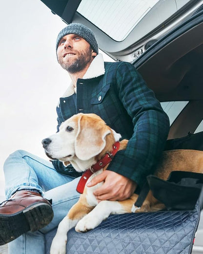 SUV Cargo Liner for Dogs, Trunk Cover with Mesh Window for Pet View | Waterproof Cargo Cover with Bumper/Side Flaps, Dog Seat Cover with Non-Slip Mat, Prevents Scratches, Pet Hair, Mud, and Dirt - Image 7