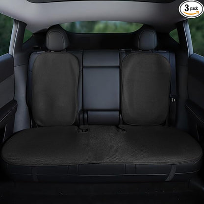 TOPABYTE Rear Car Seat Cover Cushion for Tesla Model 3 Highland 2017-2026 | Breathable Four Seasons Universal Cushion Back Seat Protector Anti-Slip Pad Mat Interior Decoration Accessories by topabyte