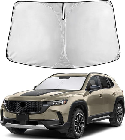 Autovir Windshield Sun Shade Fit for 2023-2024 2025 2026 Mazda CX50 | Sunshade, Front Car Window Shades Sun Visor, Blocks UV Rays & Heat, Car Accessories by Autovir