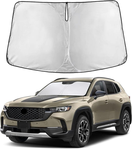 Autovir Windshield Sun Shade Fit for 2023-2024 2025 2026 Mazda CX50 | Sunshade, Front Car Window Shades Sun Visor, Blocks UV Rays & Heat, Car Accessories by Autovir