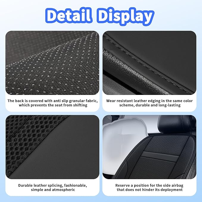 SriGM Cooling Car Seat Cushion 12V Summer Seat Rapid Cooling Seat Cover | Comfortable Cooling Car Seat Cushion Breathable Automotive Cooler Pad for Summer Driving Cars SUV Truck Universal Fit 1 Pack - Image 5